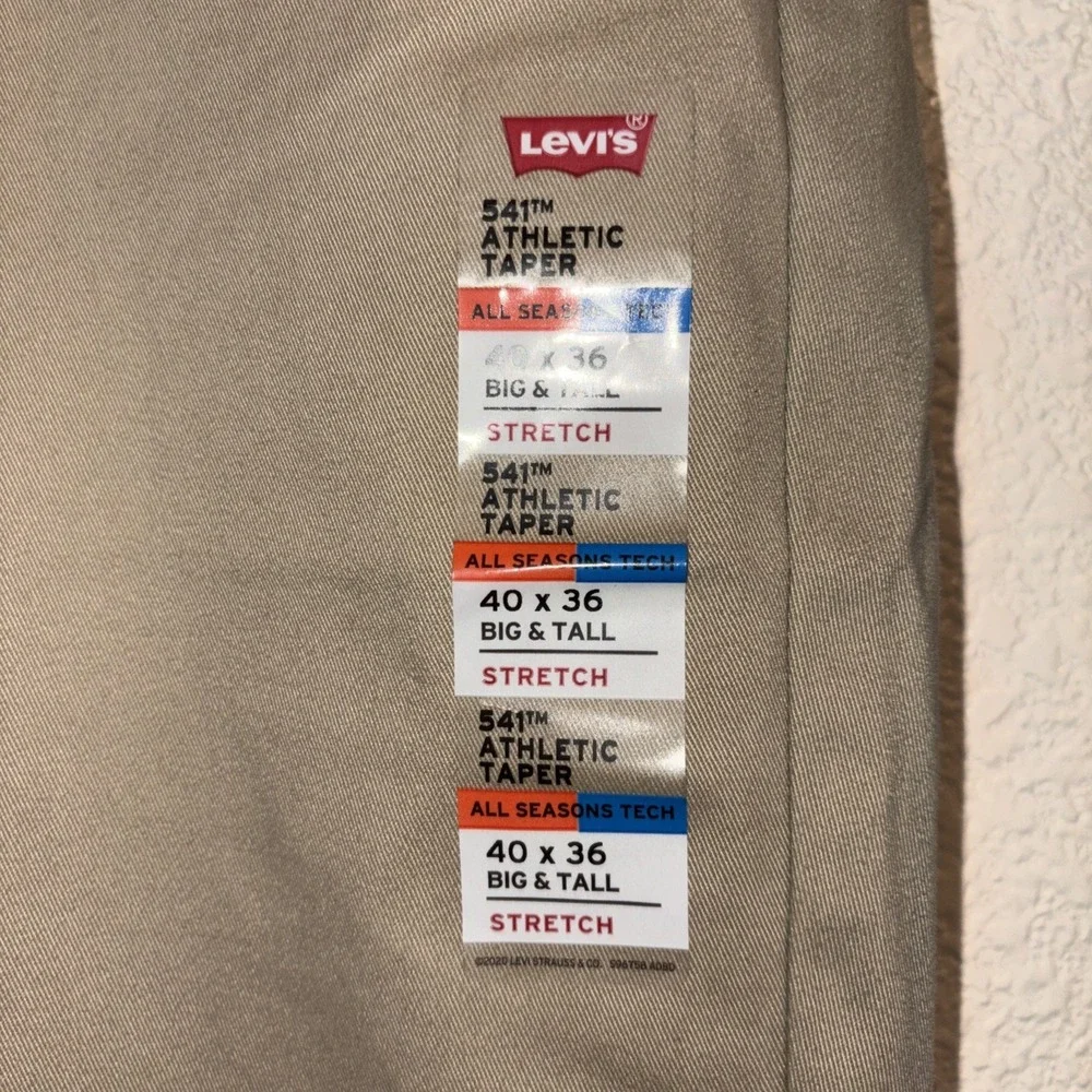 Levi's 541 Athletic Fit Taper Jeans Men's Size 40x36‎ Big/Tall Camal/Beige Jeans